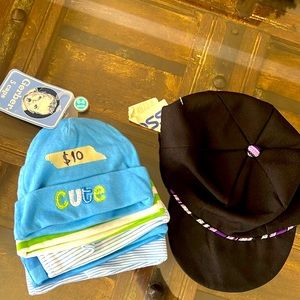 5 Gerber Caps ( 0-6 months ) + 1